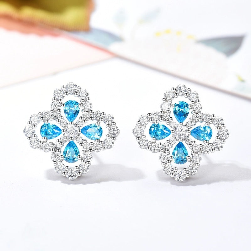 [Solara Jewelry ]ループイヤリング フルモチーフ ダイヤモンド 16MM