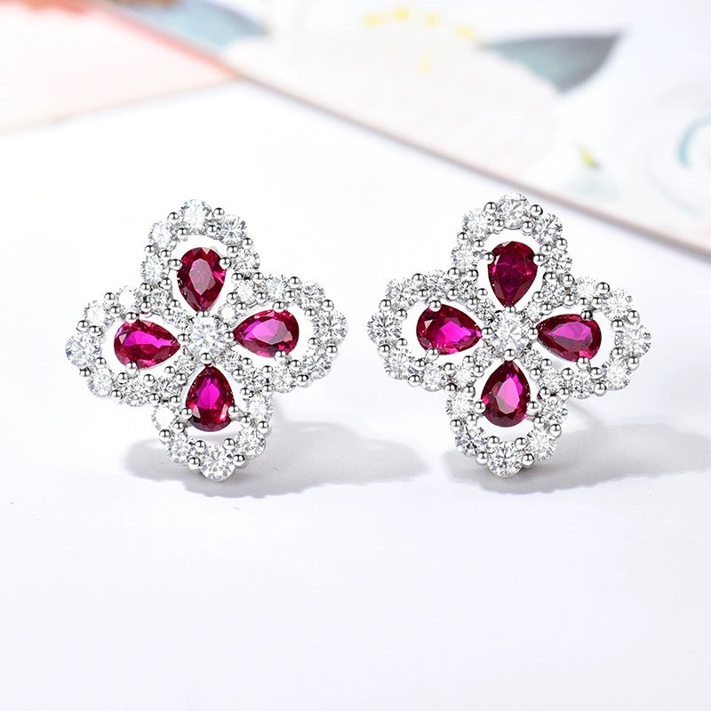 [Solara Jewelry ]ループイヤリング フルモチーフ ダイヤモンド 16MM