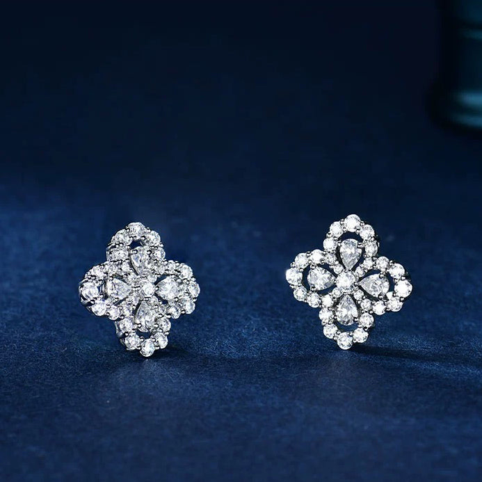[Solara Jewelry ]ループイヤリング フルモチーフ ダイヤモンド 16MM