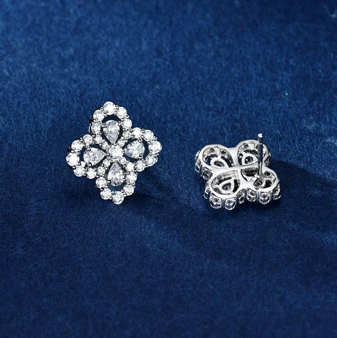 [Solara Jewelry ]LOOP-OHRRINGE MIT KOMPLETTEM MOTIV, DIAMANT, 16 MM