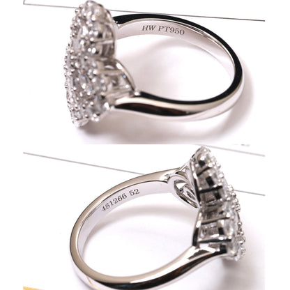 [Solara Jewelry ]LOOP RING FULL MOTIF DIAMOND 16MM SILBER