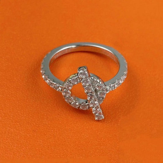 [Solara Jewelry ]エシャペリング シルバーダイヤモンド