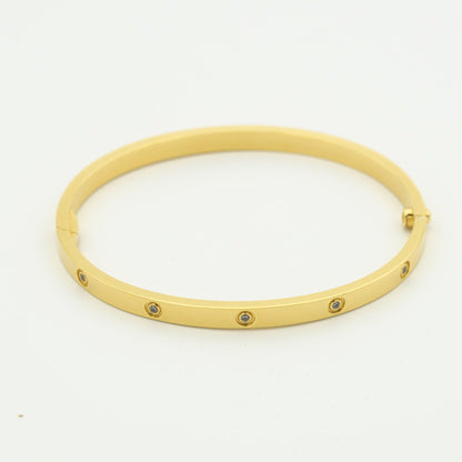 [ソララジュエリー ]LOVEブレスレット 3.65MM 10ダイヤモンド