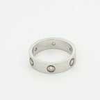 [Solara Jewelry ]LOVE RING 5.5MM 6 DIAMONDS SILVER