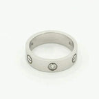 [Solara Jewelry ]LOVEリング 5.5MM 3ダイヤモンド シルバー