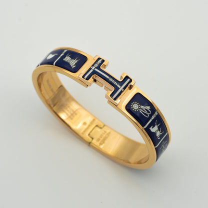 [Solara Jewelry ]H ARMBAND BLAUE KERAMIK