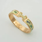 [Solara Jewelry ]H ARMBAND AUS ROSÉGOLD CREMEFARBENE KERAMIK