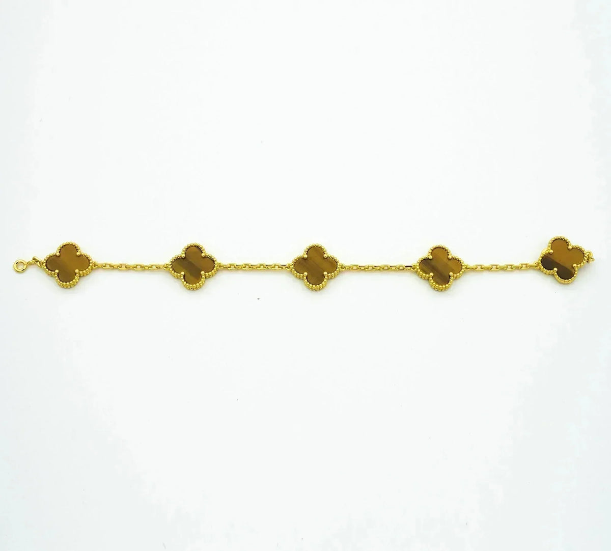 [Solara Jewelry ]KLEE 5 MOTIVE TIGERAUGE ARMBAND