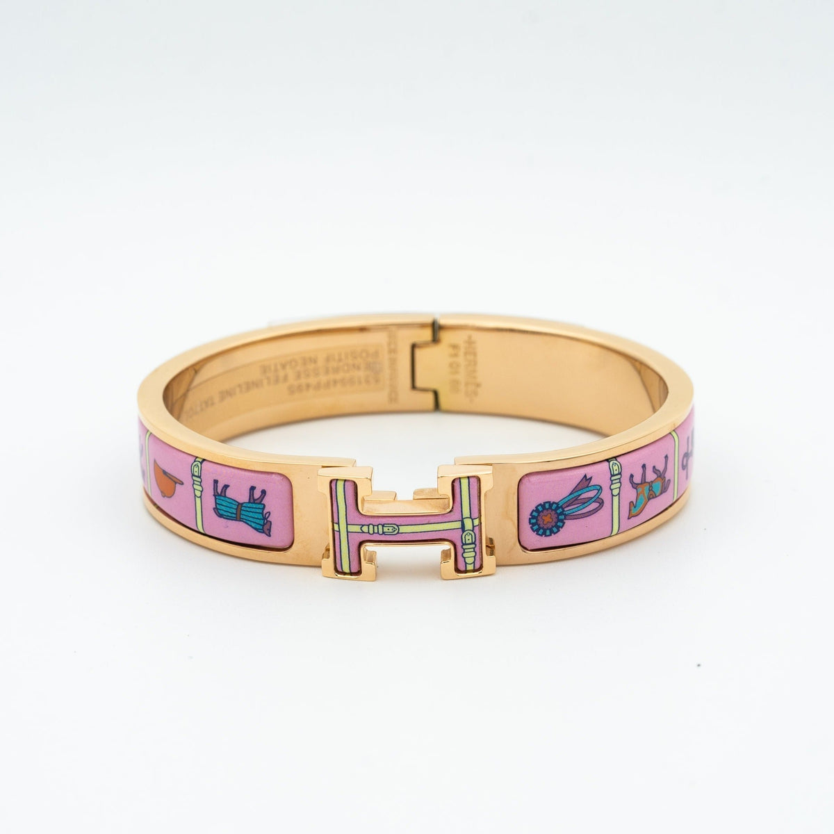 [Solara Jewelry ]H PINK GOLD BRACELET PINK CERAMIC