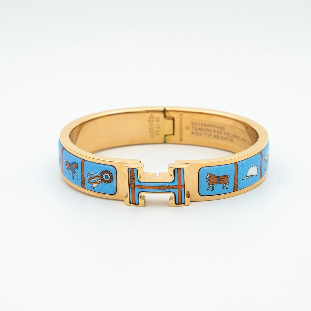 [Solara Jewelry ]H ARMBAND AUS ROSÉGOLD UND BLAUER KERAMIK