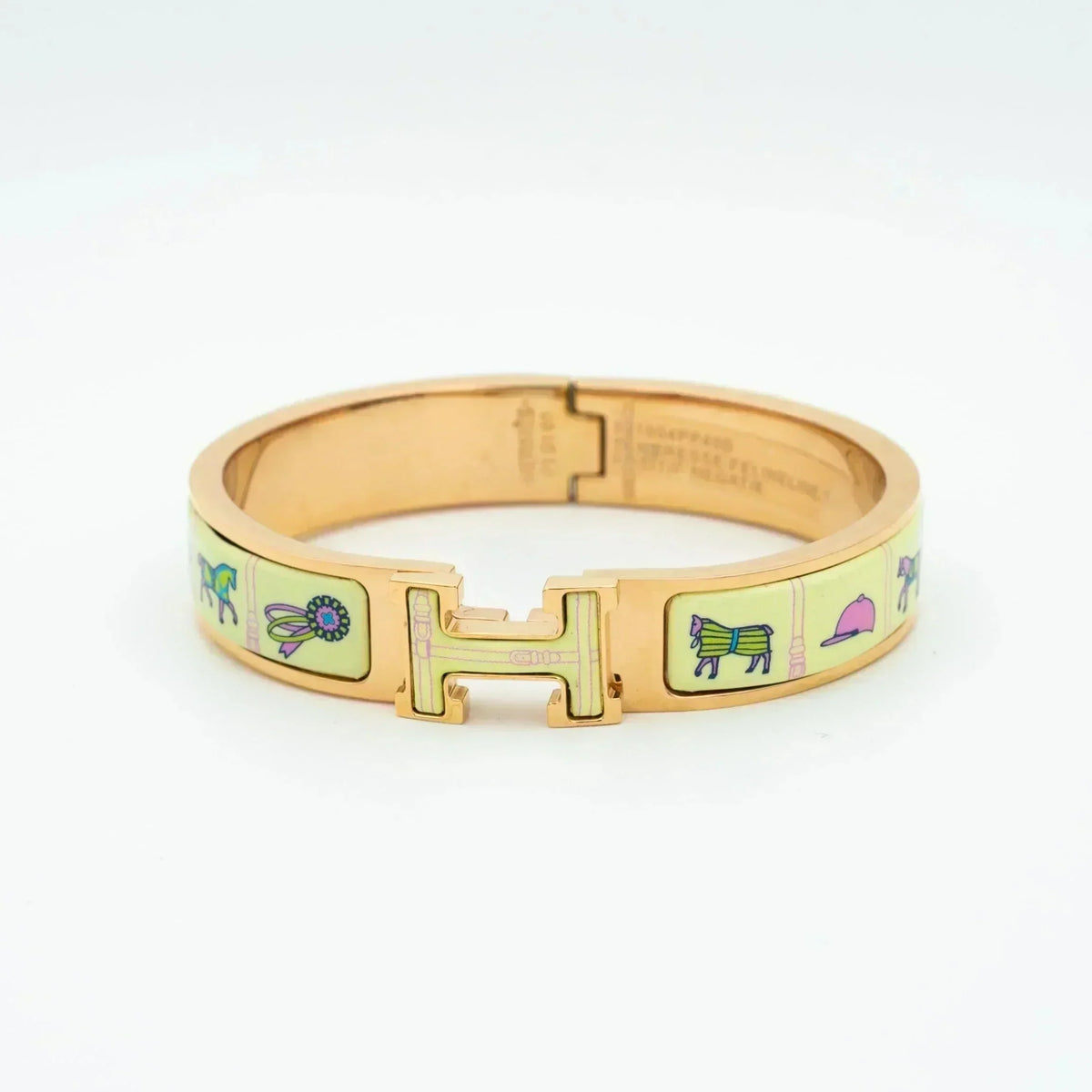 [Solara Jewelry ]H PINK GOLD BRACELET CREAM CERAMIC