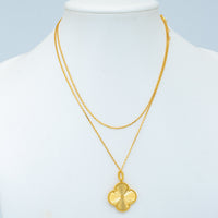 [Solara Jewelry ]CLOVER 25MM PEDANT NECKLACE GOLD