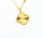 [Solara Jewelry ]KLEE 25MM ANHÄNGER HALSKETTE GOLD