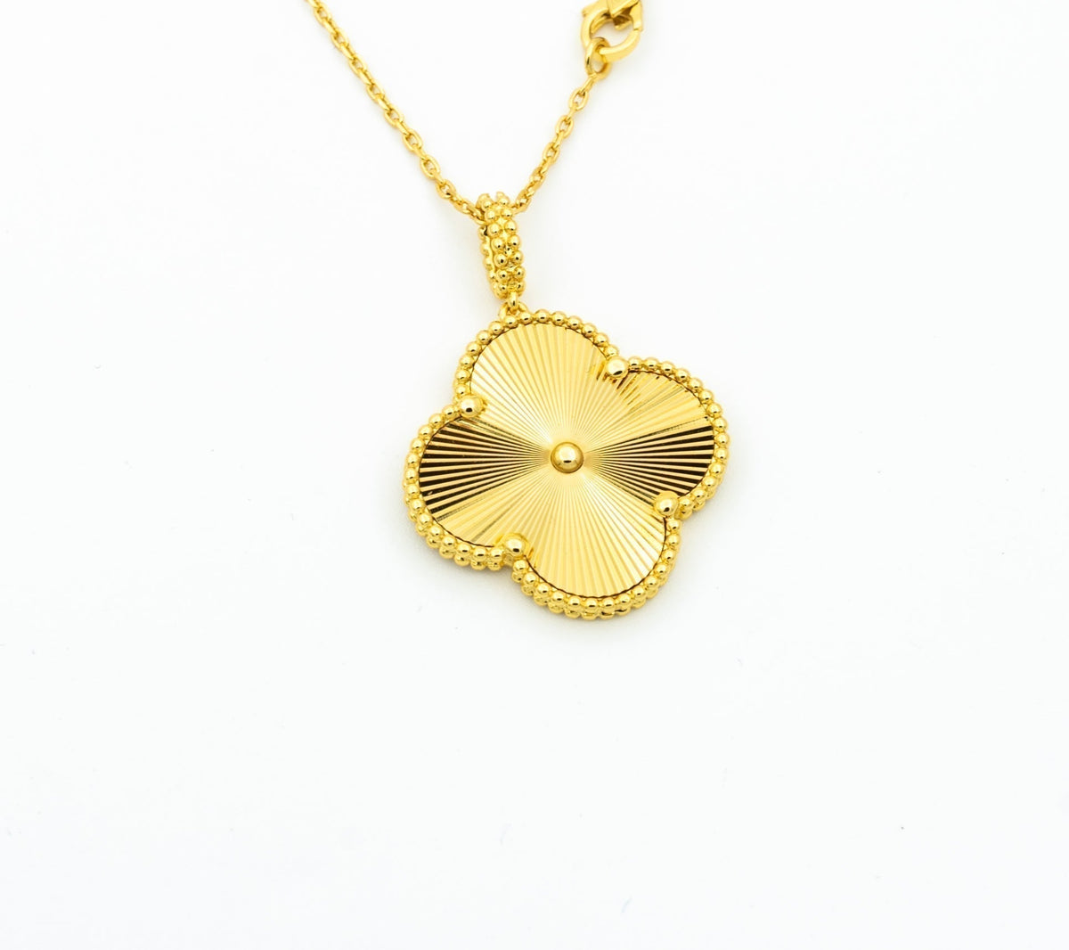 [Solara Jewelry ]KLEE 25MM ANHÄNGER HALSKETTE GOLD