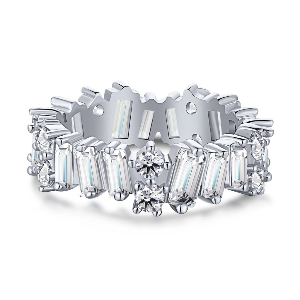 [Solara Jewelry ]Delicate Multi Shape Tennis Ring