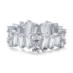 [Solara Jewelry ]Delicate Multi Shape Tennis Ring
