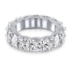 [Solara Jewelry ]ゴージャスなラウンドカットテニスリング