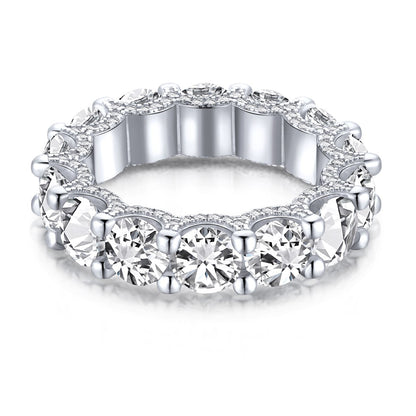 [Solara Jewelry ]Wunderschöner Tennisring mit Rundschliff