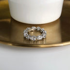 [Solara Jewelry ]Exquisiter Tennisring mit Tropfenschliff