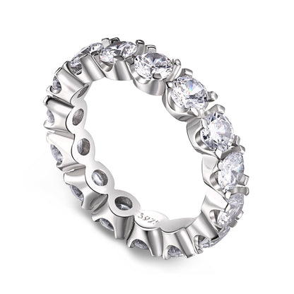 [Solara Jewelry ]Eternity Tennisring mit rundem Schliff