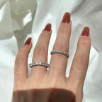 [Solara Schmuck] Funkelnder Tennisring im Rundschliff