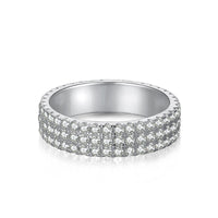 [Solara Jewelry ]Dainty Round Cut Tennis Ring