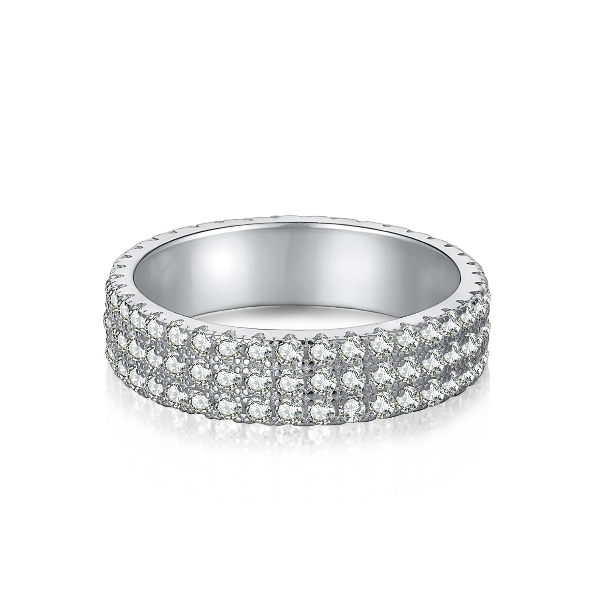 [Solara Jewelry ]Dainty Round Cut Tennis Ring