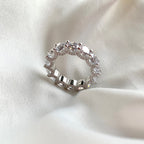 [Solara Jewelry ]ゴージャスなラウンドカットテニスリング