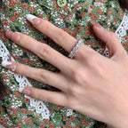 [Solara Jewelry ]ゴージャスなラウンドカットテニスリング