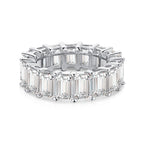 [Solara Jewelry ]0.75 Carat Elegant Emerald Cut Tennis Ring