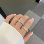 [Solara Jewelry ]Verzierter Tennisring mit ovalem Schliff