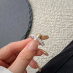 [Solara Jewelry ]Exquisiter Tennisring mit Tropfenschliff