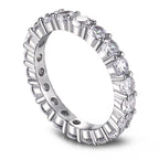 [Solara Schmuck] Funkelnder Tennisring im Rundschliff