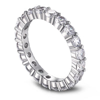 [Solara Jewelry ]Sparkling Round Cut Tennis Ring