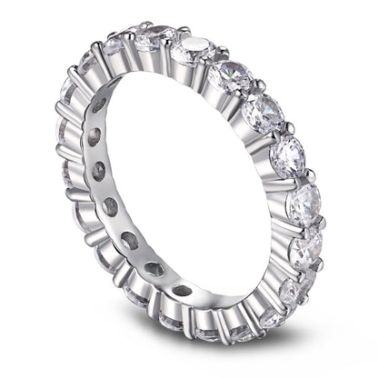 [Solara Schmuck] Funkelnder Tennisring im Rundschliff