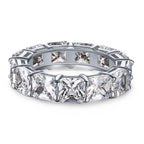 [Solara Jewelry ]Eleganter Prinzessschliff-Tennisring