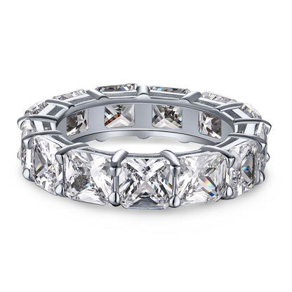 [Solara Jewelry ]エレガントなプリンセスカットテニスリング