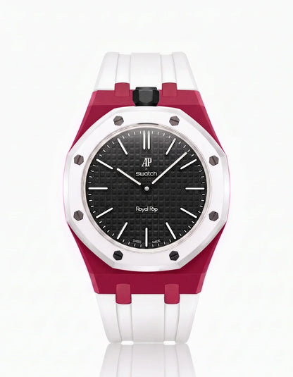 Silicone Strap & Case Royal Pop Ocho Negro(Customize  Colors)