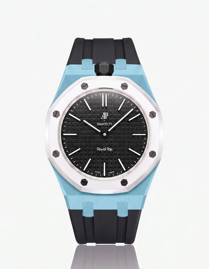 Silicone Strap & Case Royal Pop Ocho Negro(Customize  Colors)