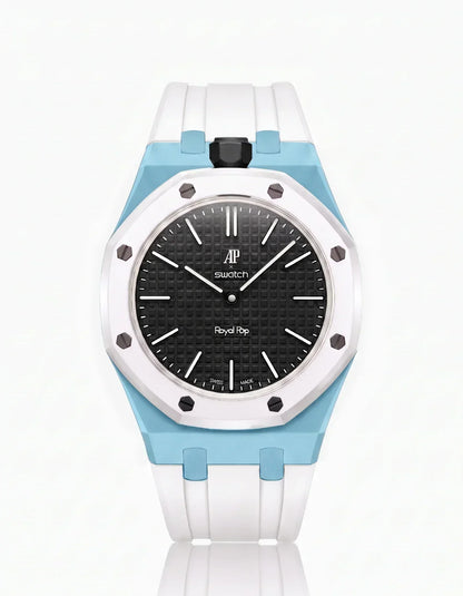 Silicone Strap & Case Royal Pop Ocho Negro(Customize  Colors)