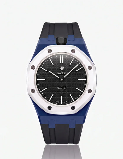 Silicone Strap & Case Royal Pop Ocho Negro(Customize  Colors)