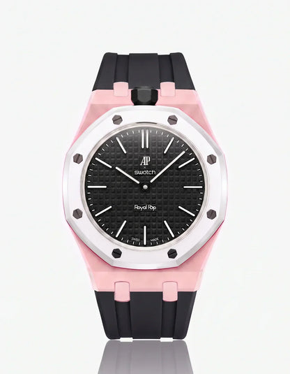 Silicone Strap & Case Royal Pop Ocho Negro(Customize  Colors)