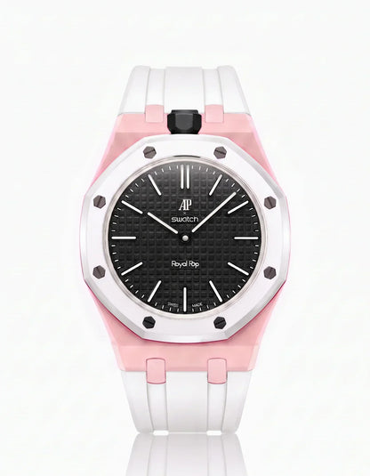 Silicone Strap & Case Royal Pop Ocho Negro(Customize  Colors)