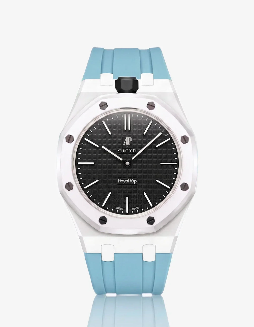 Silicone Strap & Case Royal Pop Ocho Negro(Customize  Colors)