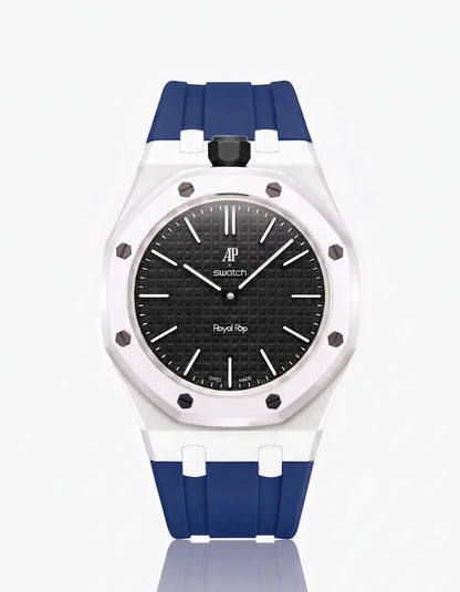 Silicone Strap & Case Royal Pop Ocho Negro(Customize  Colors)