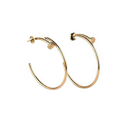 [Solara Jewelry ]JUSTE OHRRINGE GOLD DIAMANTEN 1,8MM