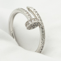 [Solara Jewelry ]JUSTE RING 1.8MM SILVER DIAMONDS