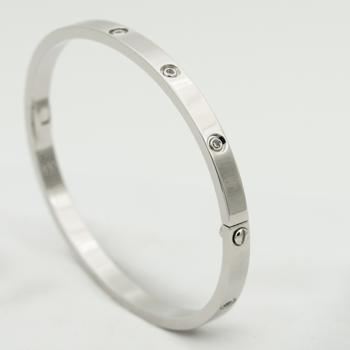 [ソララジュエリー ]LOVEブレスレット 3.65MM 10ダイヤモンド