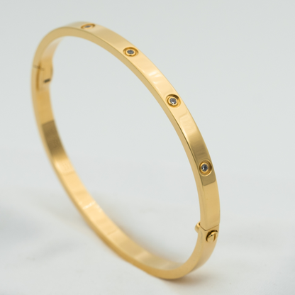 [ソララジュエリー ]LOVEブレスレット 3.65MM 10ダイヤモンド