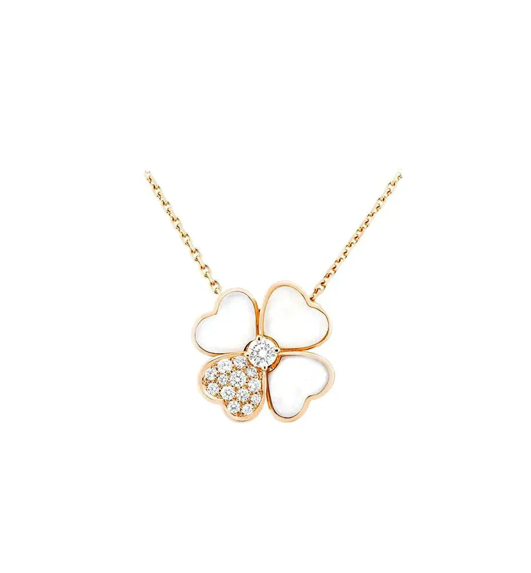[Solara Jewelry ]KLEE MOP DIAMANT ROSEGOLD HALSKETTE